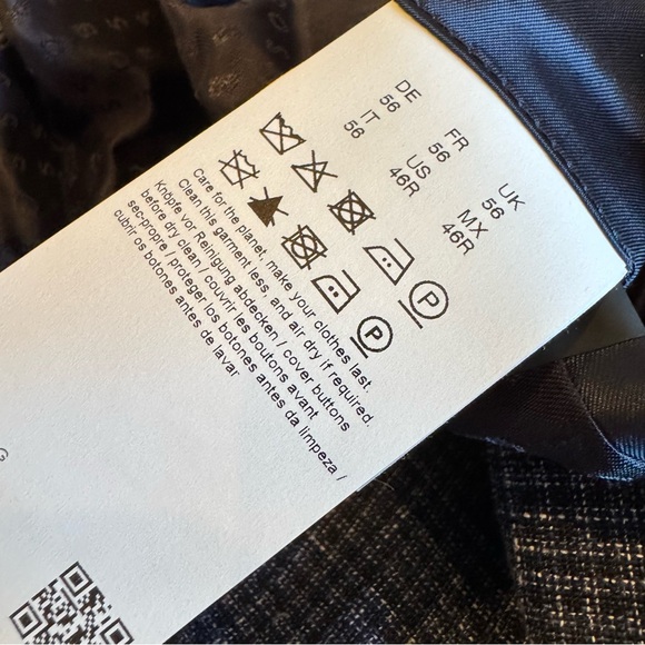 New! Hugo Boss Navy Blue Sport Coat Blazer | 46R - Picture 8 of 9